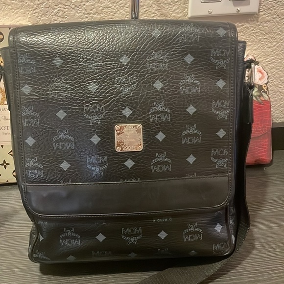 MCM Other - MCM Document/Messenger Monogram Bag